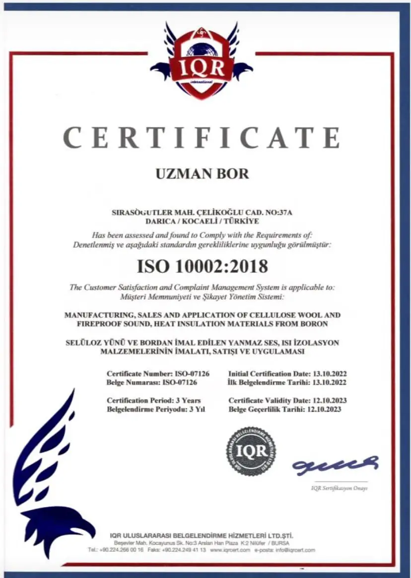 ISO 10002 Müşteri Memnuniyeti Yönetimi